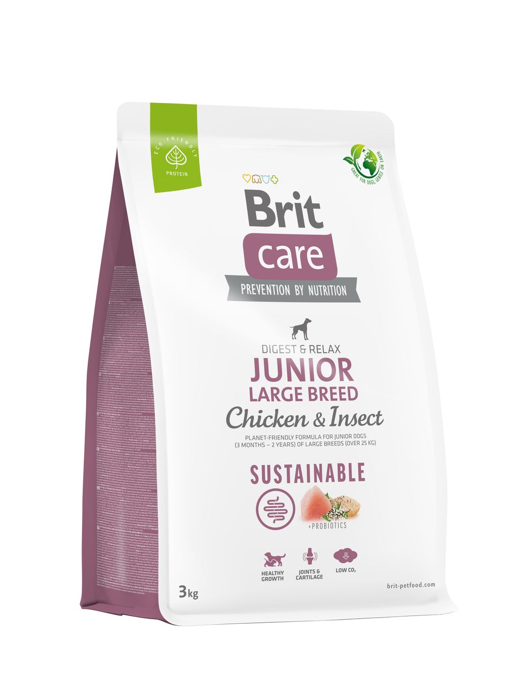 Brit Care Sustainable Junior Large Breed Chicken & Insect koeratoit 3kg 1 Brit Care Sustainable Junior Large Breed Chicken & Insect koeratoit 3kg