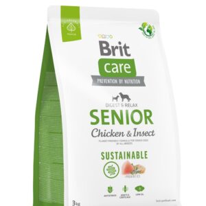 Brit Care Sustainable Senior Chicken & Insect koeratoit 3kg