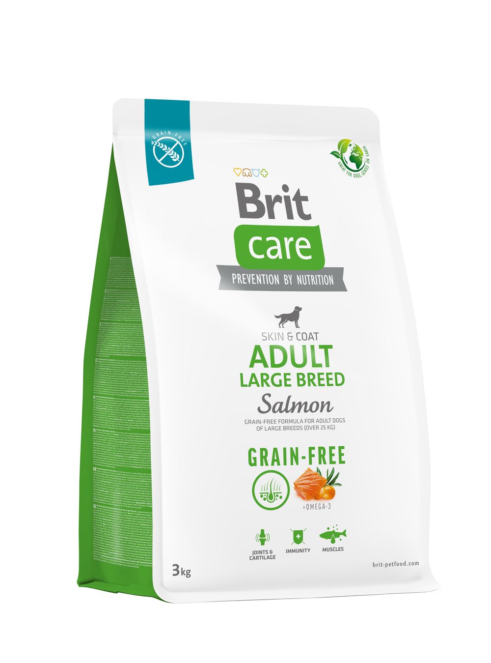 Brit Care Grain-Free Adult Large Breed Salmon koeratoit 3kg 1 Brit Care Grain-Free Adult Large Breed Salmon koeratoit 3kg