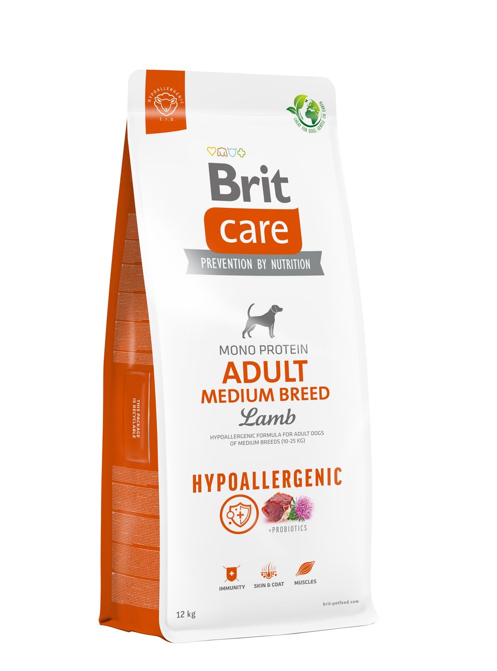 Brit Care Hypoallergenic Adult Medium Breed Lamb koeratoit 12kg 1 Brit Care Hypoallergenic Adult Medium Breed Lamb koeratoit 12kg