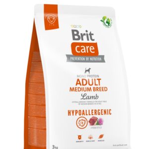 Brit Care Hypoallergenic Adult Medium Breed Lamb koeratoit 3kg