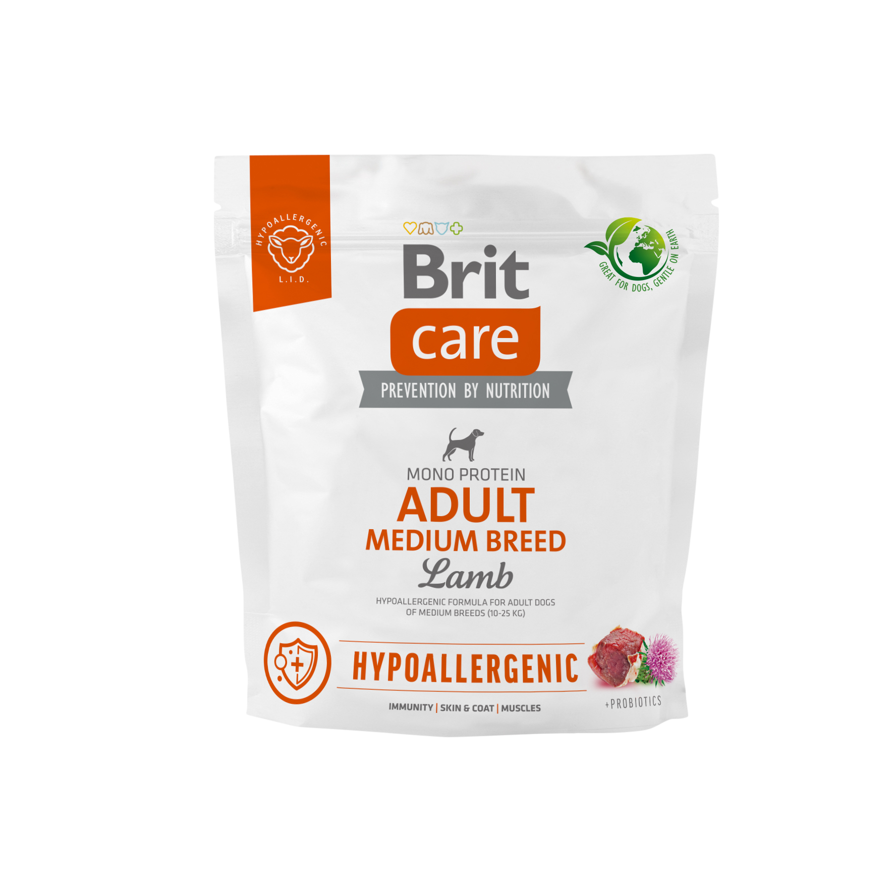 Brit Care Hypoallergenic Adult Medium Breed Lamb koeratoit 1kg 1 Brit Care Hypoallergenic Adult Medium Breed Lamb koeratoit 1kg