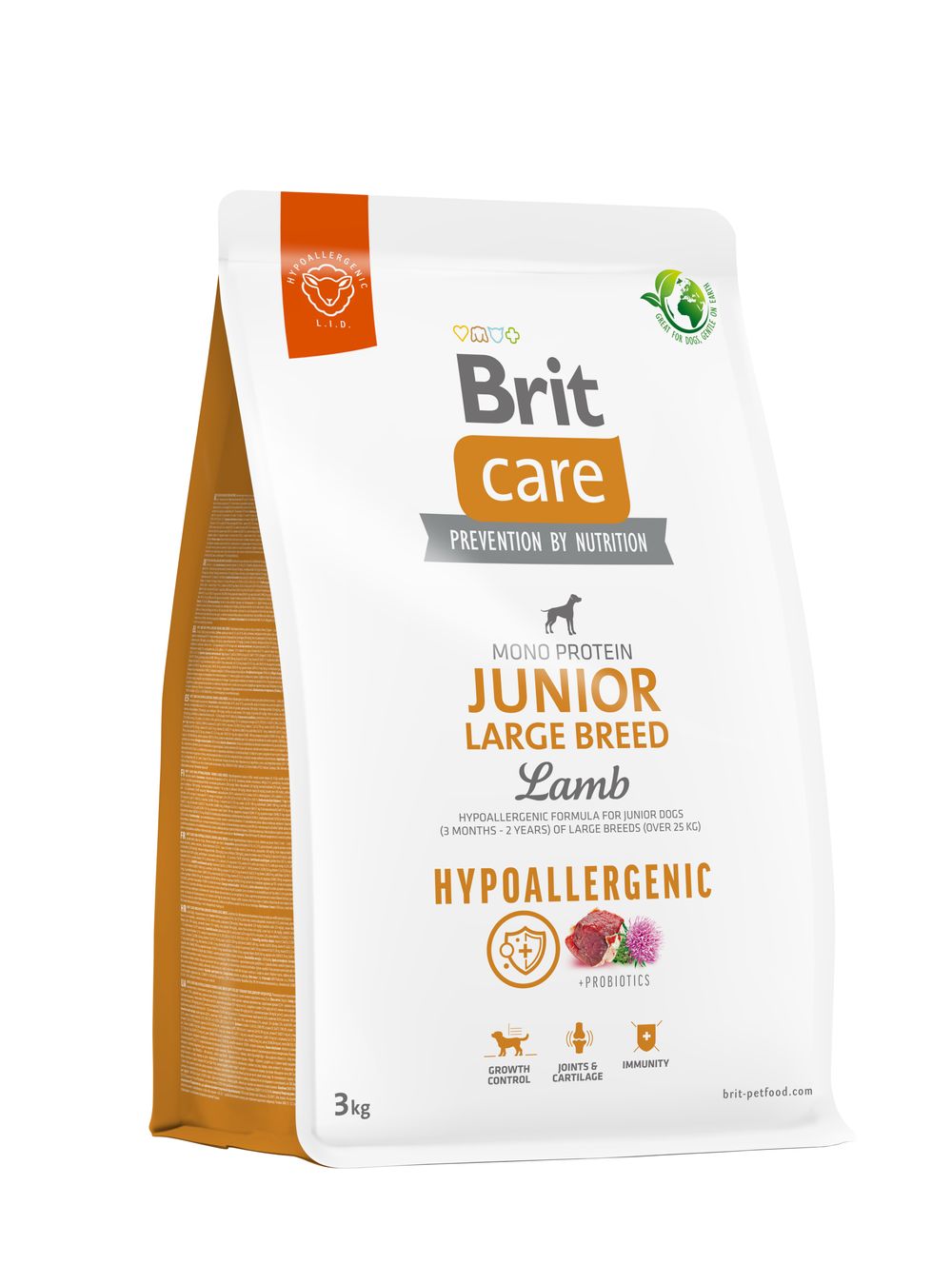 Brit Care Hypoallergenic Junior Large Breed Lamb koeratoit 3kg 1 Brit Care Hypoallergenic Junior Large Breed Lamb koeratoit 3kg