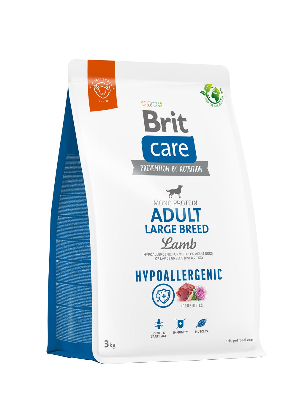 Brit Care Hypoallergenic Adult Large Breed Lamb koeratoit 3kg 1 Brit Care Hypoallergenic Adult Large Breed Lamb koeratoit 3kg