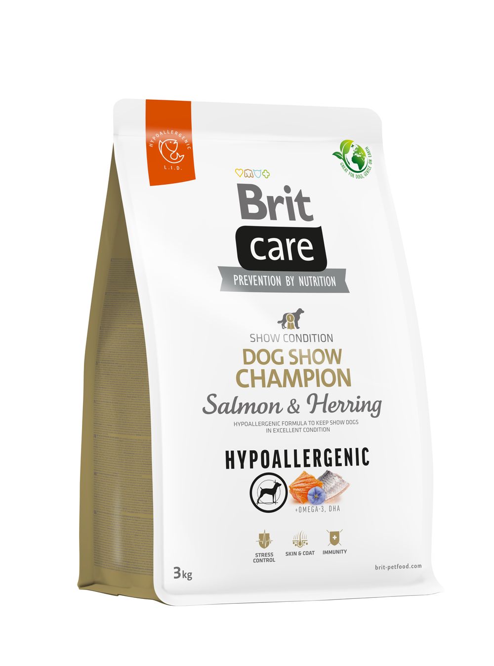 Brit Care Hypoallergenic Dog Show Champion koeratoit 3kg 1 Brit Care Hypoallergenic Dog Show Champion koeratoit 3kg