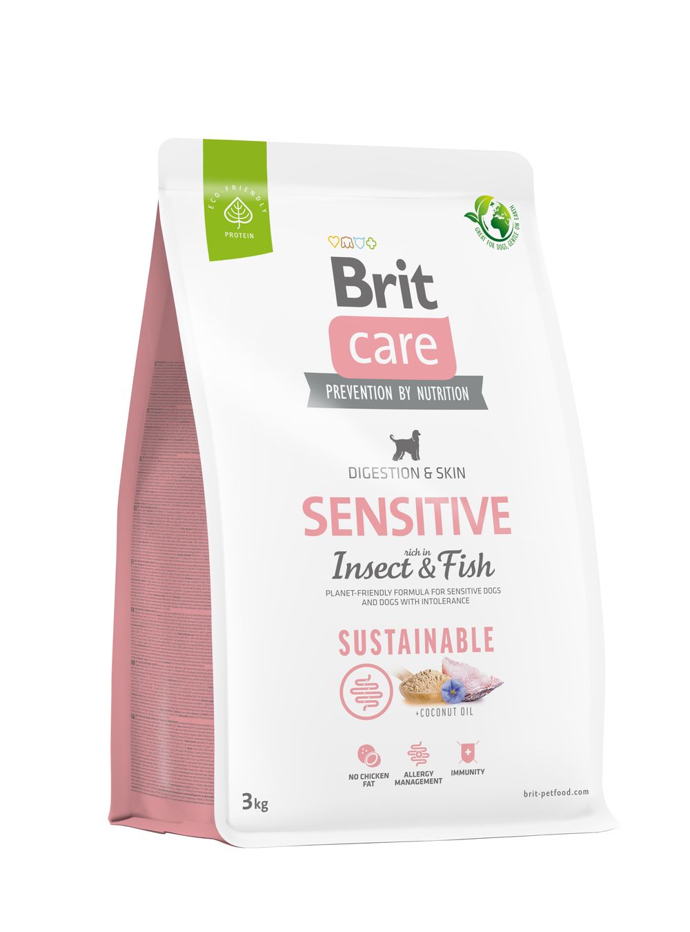 Brit Care Sustainable Insect & Fish koeratoit 3kg 1 Brit Care Sustainable Insect & Fish koeratoit 3kg