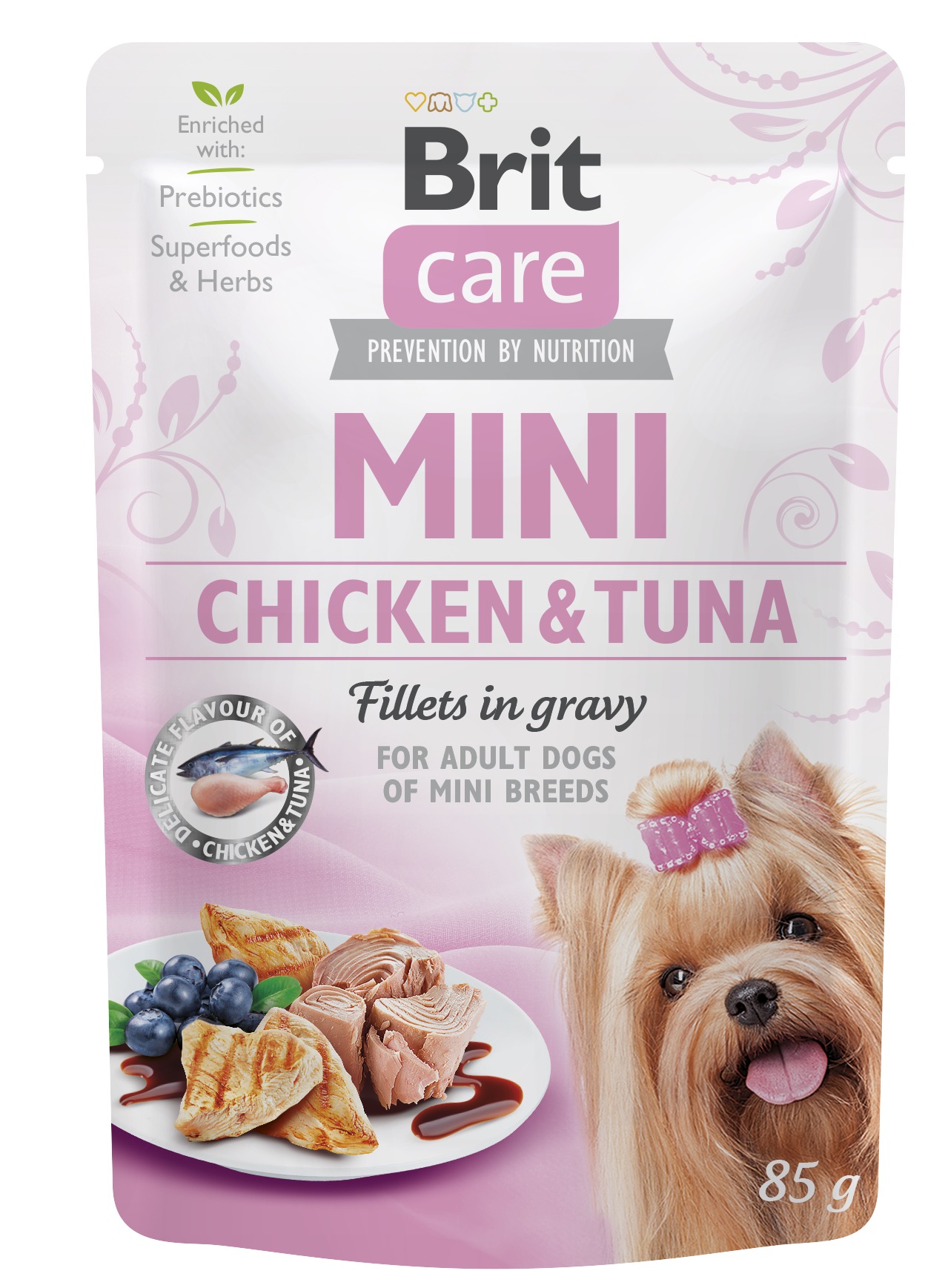Brit Care Mini pouch Chicken Tuna fillets in gravy einekotike koertele 85g 1 Brit Care Mini pouch Chicken Tuna fillets in gravy einekotike koertele 85g