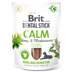 Brit Dental Stick Calm närimispulgad koertele 7tk 251g