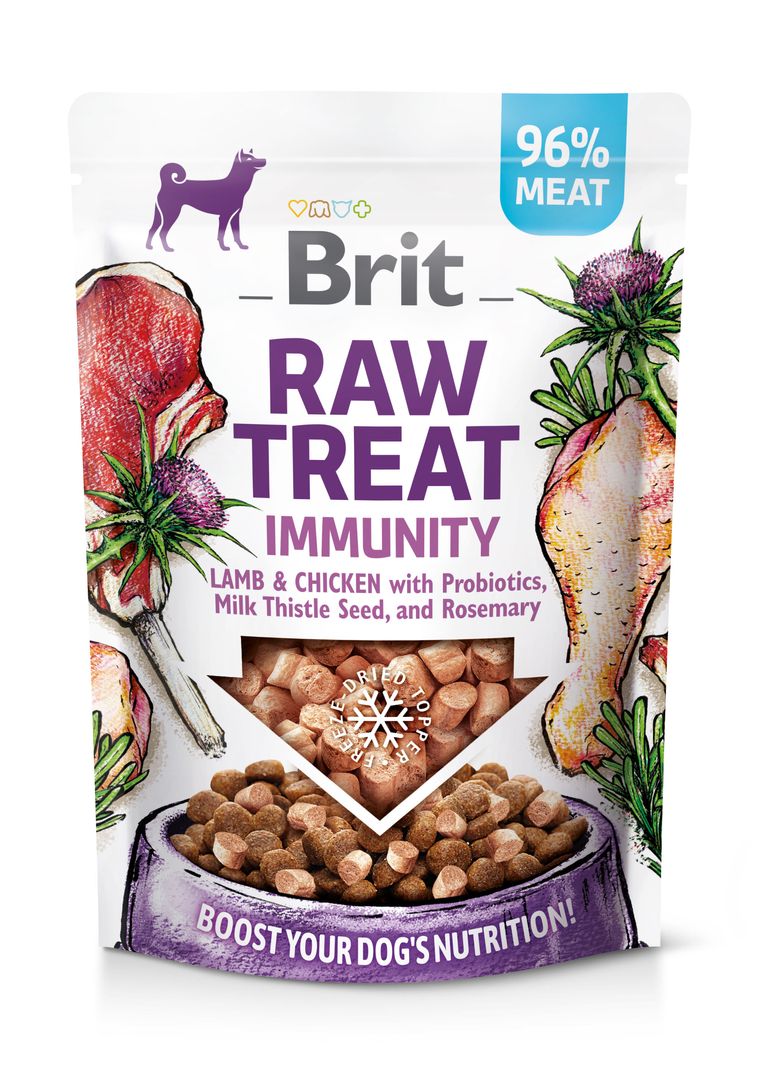 Brit Raw külmkuivatatud maius Immunity koertele 40g 1 Brit Raw külmkuivatatud maius Immunity koertele 40g