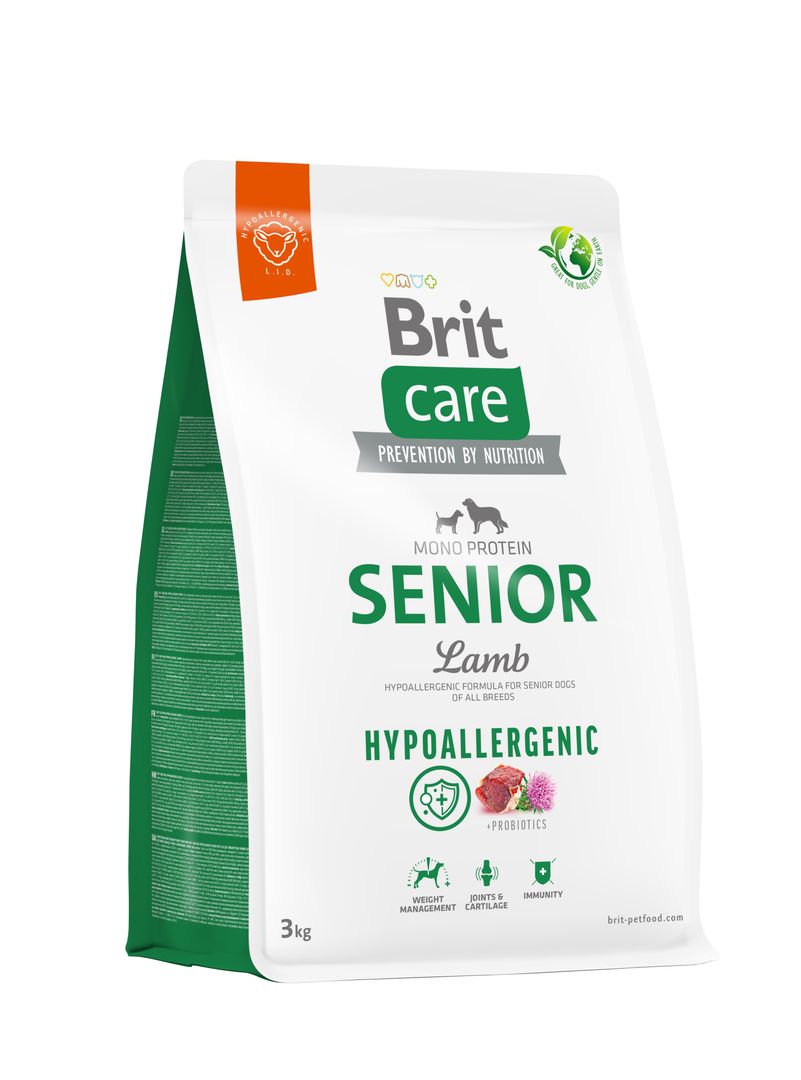 Brit Care Hypoallergenic Senior Lamb koeratoit 3kg 1 Brit Care Hypoallergenic Senior Lamb koeratoit 3kg