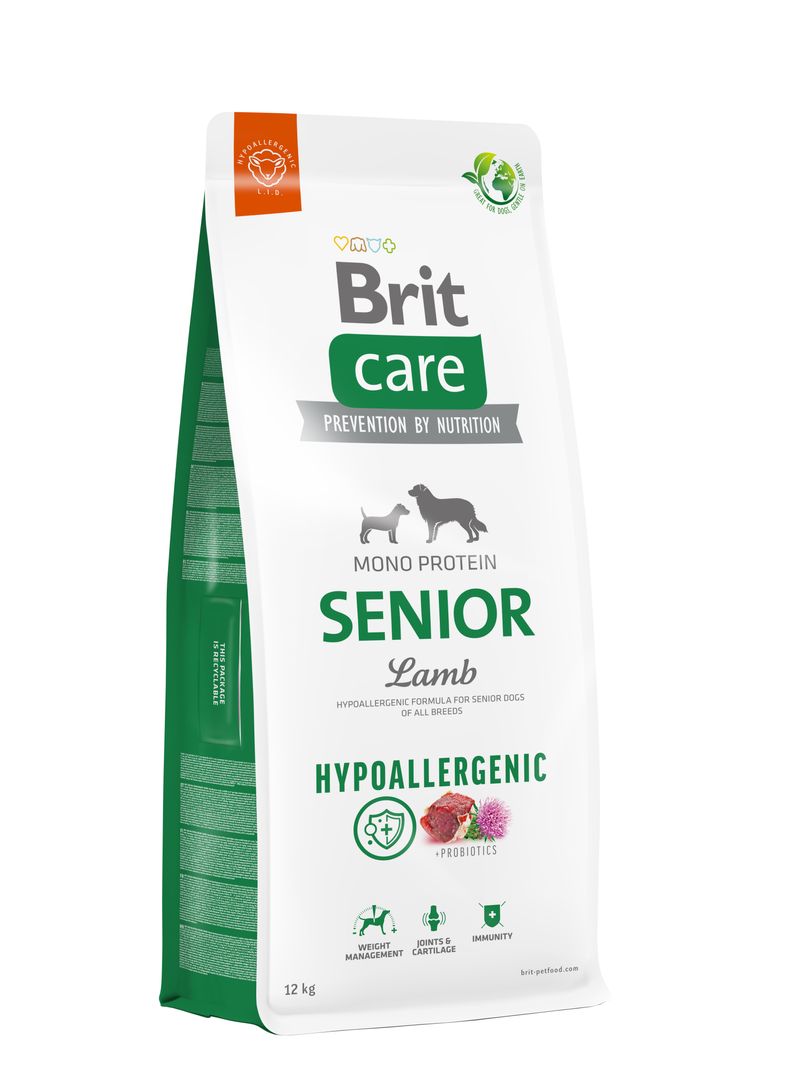 Brit Care Hypoallergenic Senior Lamb koeratoit 12kg 1 Brit Care Hypoallergenic Senior Lamb koeratoit 12kg