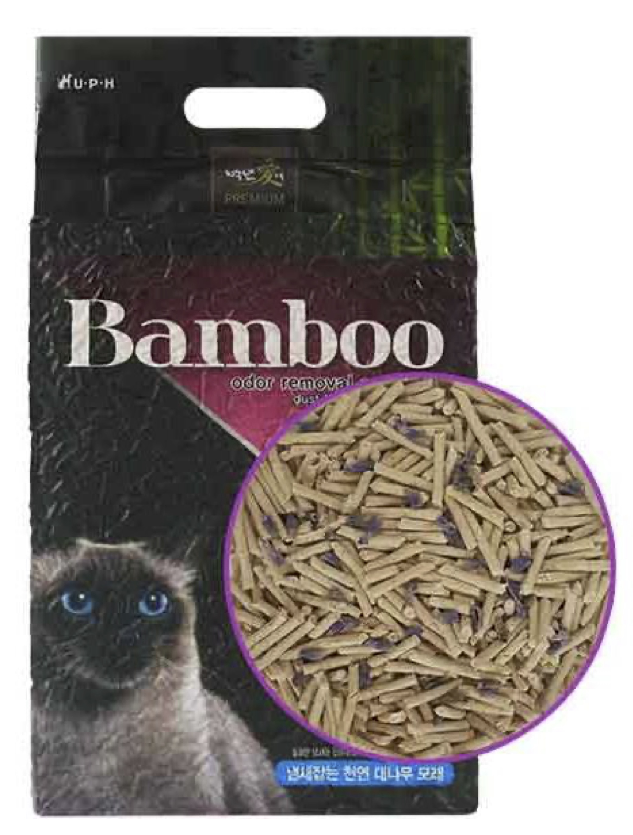 Bamboo lavendli lõhnaga bambusest kassiliiv 2,5 kg 1 Bamboo lavendli lõhnaga bambusest kassiliiv 2,5 kg