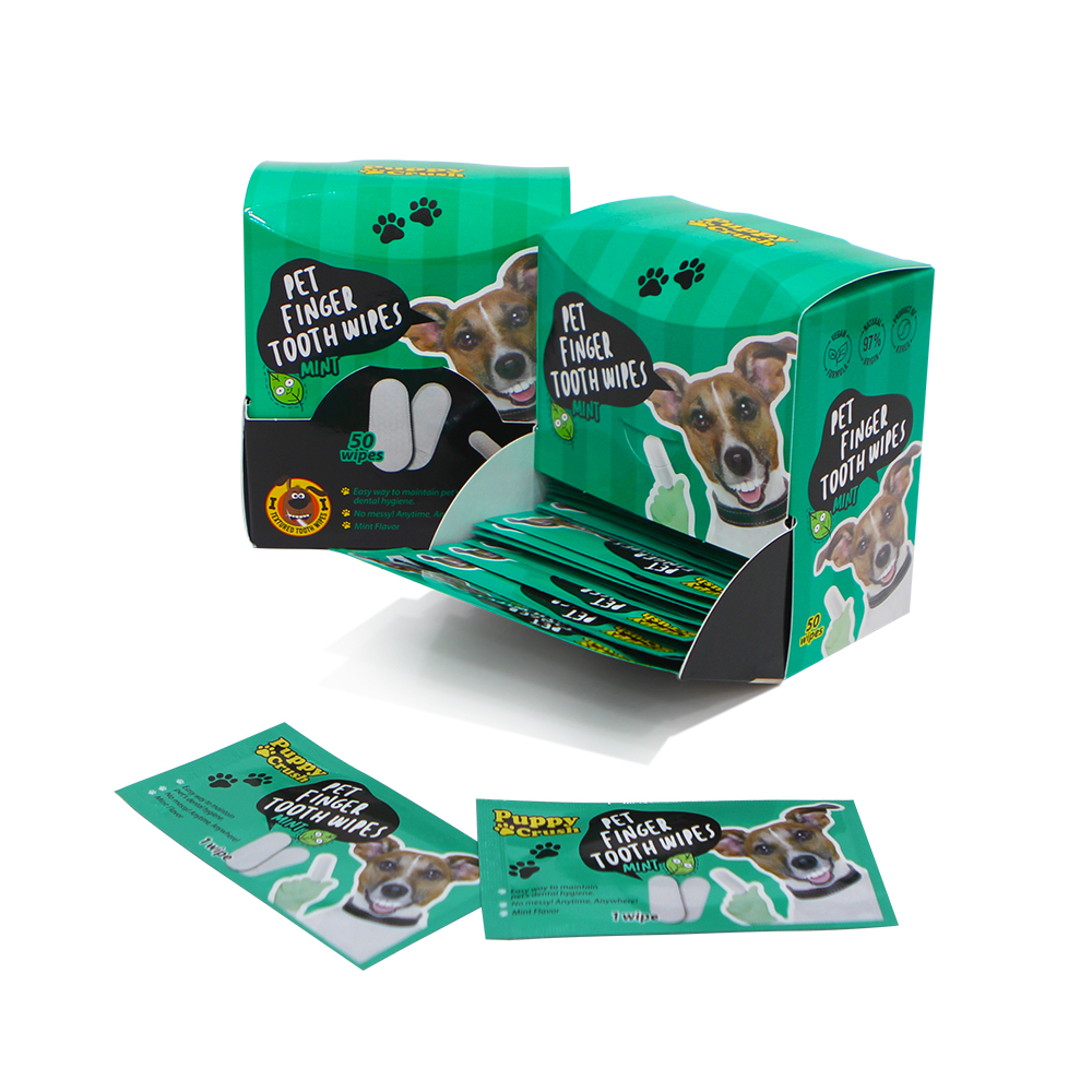 Puppy Crush hambapuhastussalvrätik piparmünt 50 tk 1 Puppy Crush hambapuhastussalvrätik piparmünt 50 tk