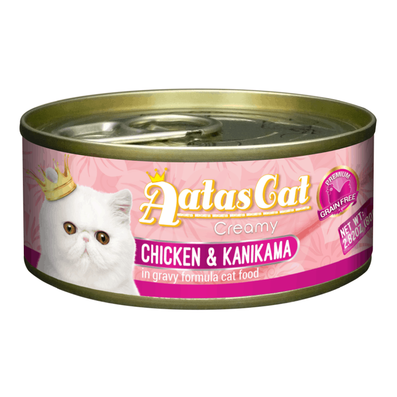 Aatas Cat Creamy Chicken & Kanikama konserv kassile 80g 1 Aatas Cat Creamy Chicken & Kanikama konserv kassile 80g