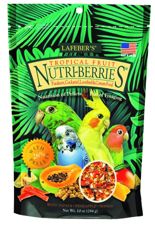 NUTRI-BERRIES LINDUDE TÄISSÖÖT TROPICAL FRUIT COCKATIEL 284G 1 NUTRI-BERRIES LINDUDE TÄISSÖÖT TROPICAL FRUIT COCKATIEL 284G