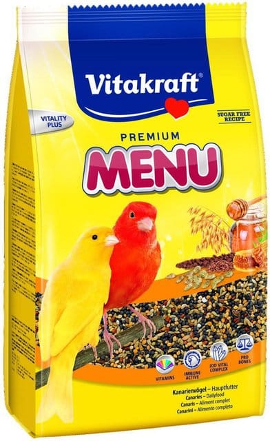 VITAKRAFT KANAARILINDUDE TÄISSÖÖT PREMIUM MENU 500G 1 VITAKRAFT KANAARILINDUDE TÄISSÖÖT PREMIUM MENU 500G