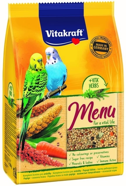 VITAKRAFT VIIRPAPAGOIDE TÄISSÖÖT PREMIUM MENU 500G 1 VITAKRAFT VIIRPAPAGOIDE TÄISSÖÖT PREMIUM MENU 500G