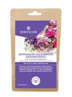Spetsiaalne lilleamplite kastmisväetis Horticom 300g 1 Spetsiaalne lilleamplite kastmisväetis Horticom 300g