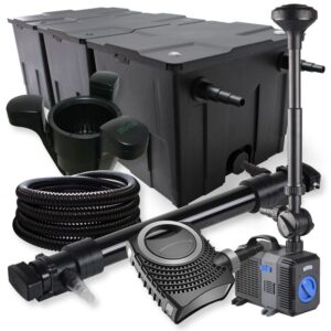 SunSun 3-kambriline komplekt 90000l 72W UVC tiigipuhastaja NEO10000 80W pumbavooliku purskkaev skimmer