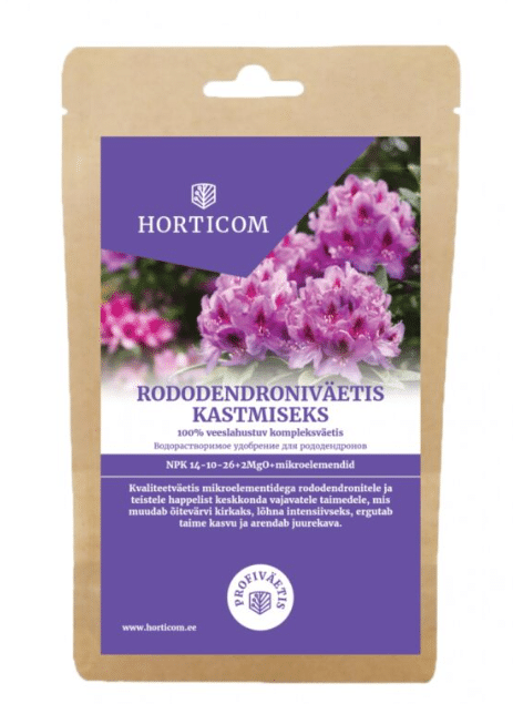 Rododendroniväetis kastmiseks Horticom 200g 1 Rododendroniväetis kastmiseks Horticom 200g