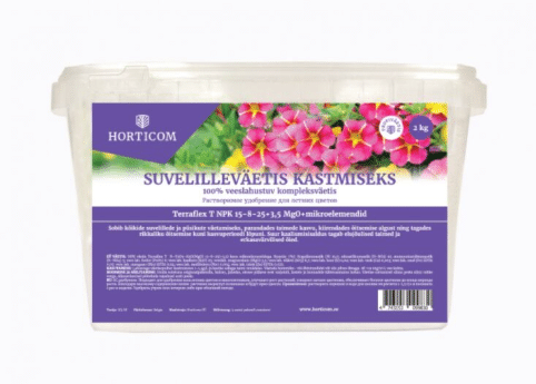 Suvelilleväetis kastmiseks Horticom 2kg 1 Suvelilleväetis kastmiseks Horticom 2kg
