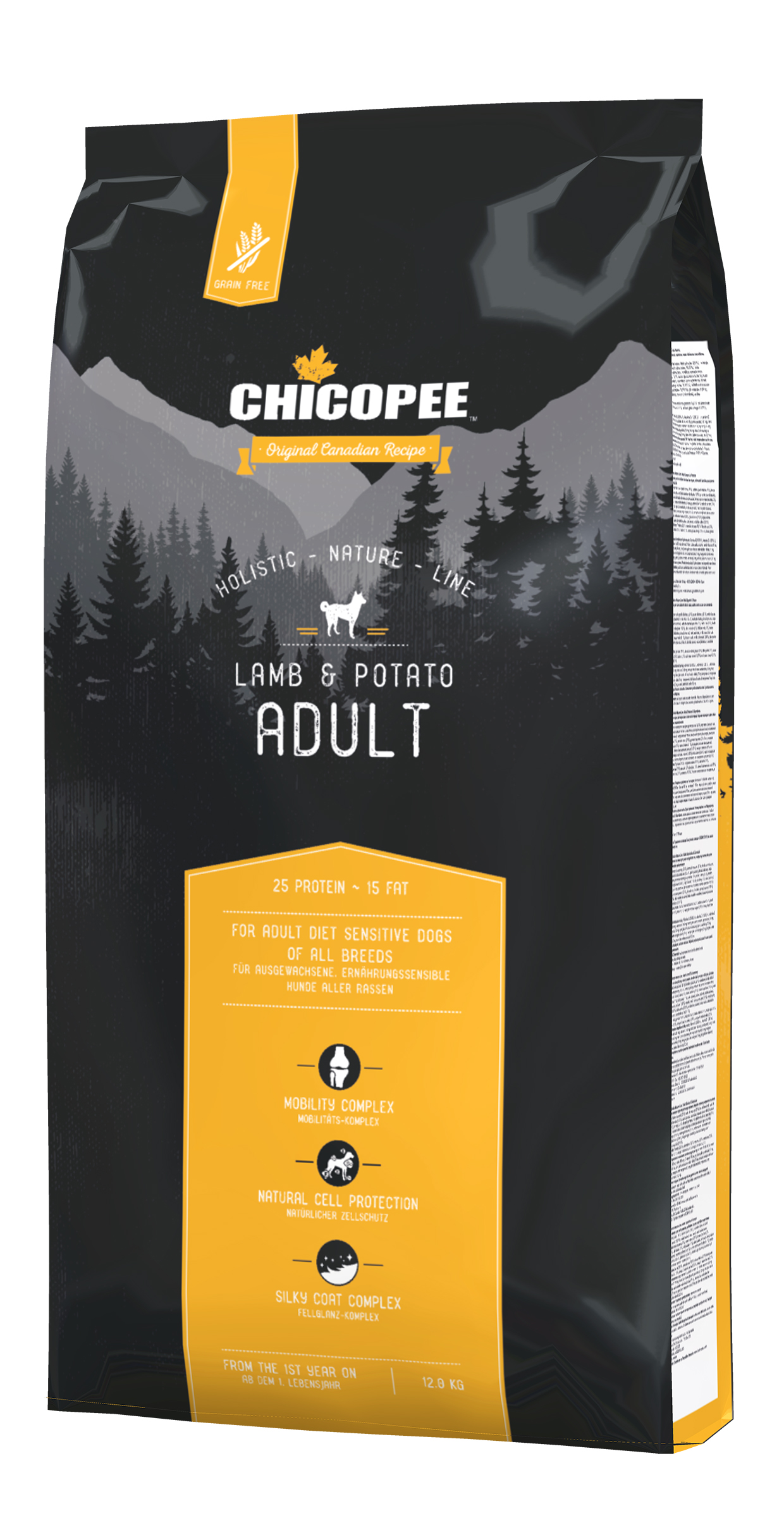 Chicopee HNL Adult Lamb & Potato koeratoit 12kg 1 Chicopee HNL Adult Lamb & Potato koeratoit 12kg