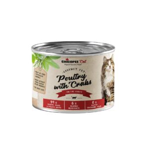 Chicopee Gourmet Poultry with Crabs konserv kassidele 195g