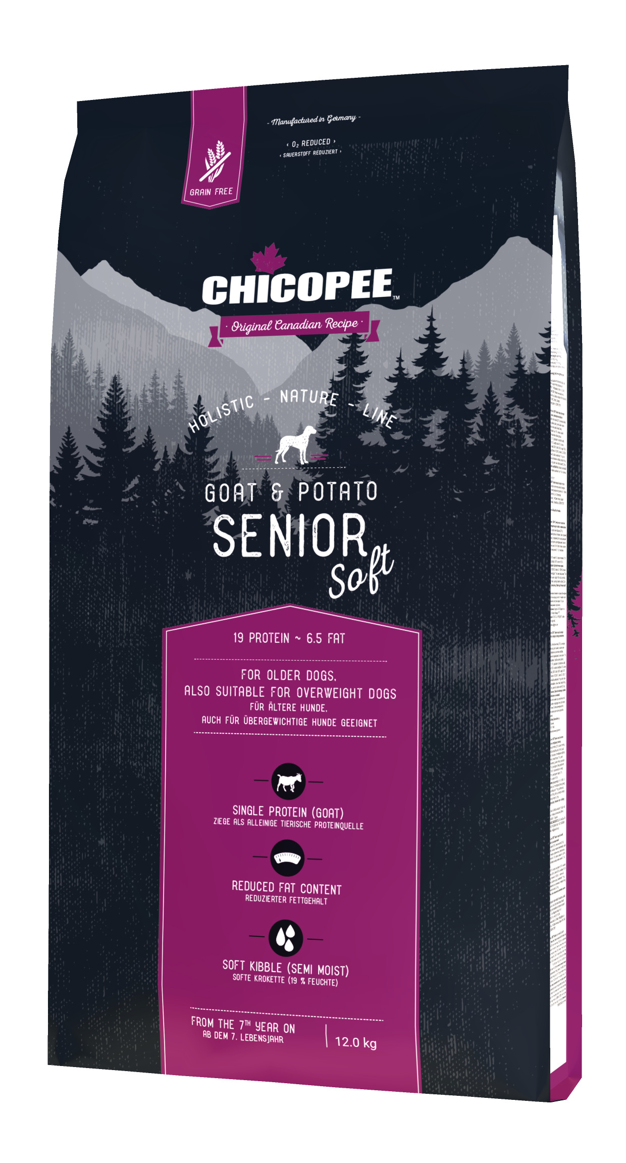 Chicopee HNL Soft Senior Goat & Potato koeratoit 12kg 1 Chicopee HNL Soft Senior Goat & Potato koeratoit 12kg