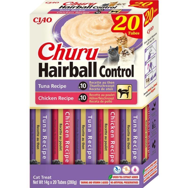 Churu Hairball Varieties multipakk kassimaius 20 x 14g 1 Churu Hairball Varieties multipakk kassimaius 20 x 14g