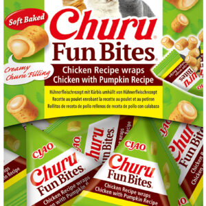 Churu FUN BITES Chicken Recipe wraps Chicken with Pumpkin kassimaius 8 x 12g