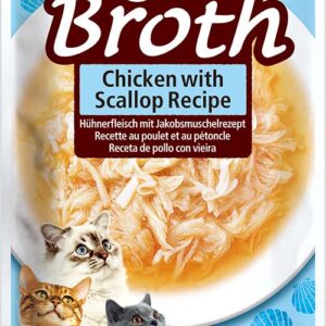 Ciao Broth Chicken with Scallop märgtoit kassidele 40g