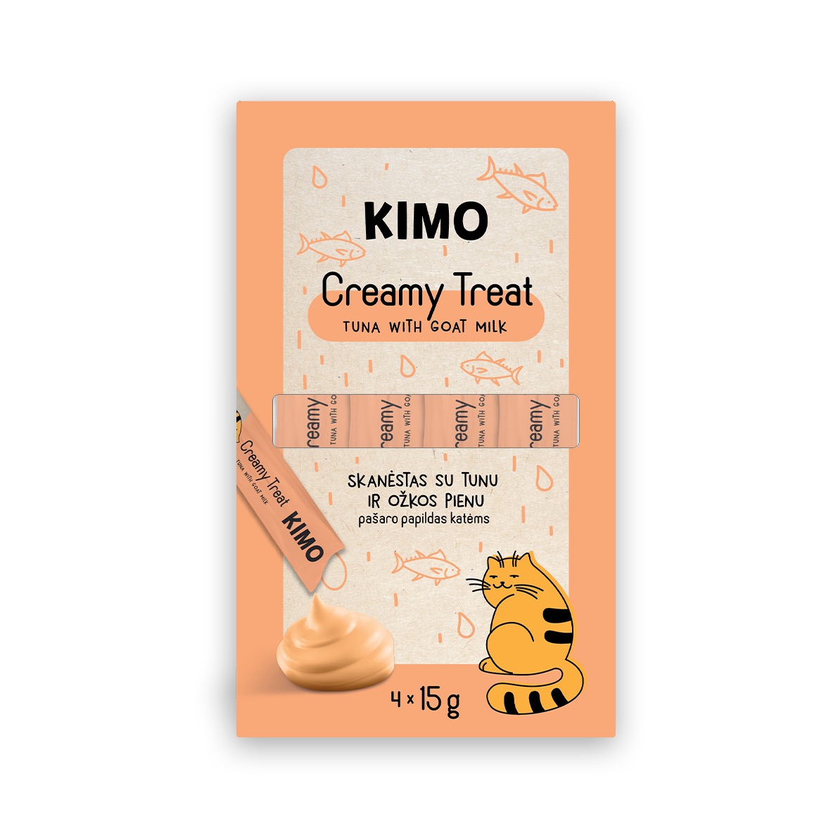 Kimo Tuna with Goat Milk kassimaius 4x15g 1 Kimo Tuna with Goat Milk kassimaius 4x15g