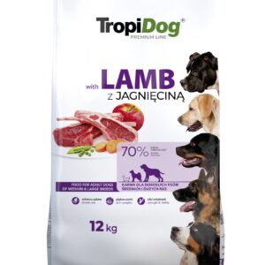 TropiDog Premium Lamb with Rice koertoit 12kg