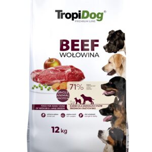 TropiDog Premium Beef with Rice koertoit 12kg