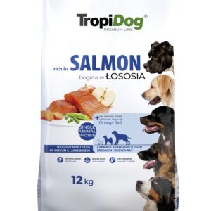 TropiDog Premium Salmon with Rice koertoit 12kg