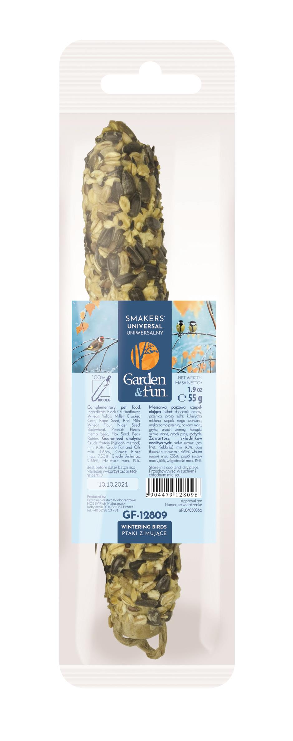 Garden & Fun Smakers seemnepulk talilindudele 55g 1 Garden & Fun Smakers seemnepulk talilindudele 55g