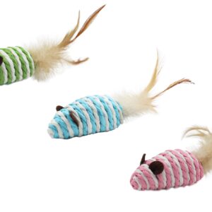Bubu Pets kassilelu nöörihiir sulega 7cm 1tk (assortii)