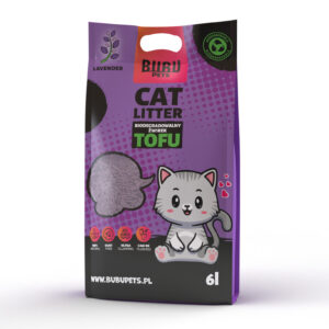 Bubu Pets lavendli lõhnaga tofu kassiliiv 2,5 kg / 6L