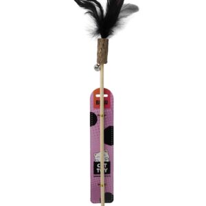 Bubu Pets puidust kassiõng sulega 58cm