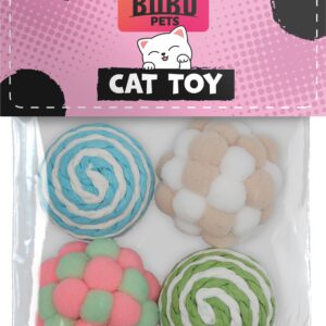 Bubu Pets erinevad pallid kassidele 4tk