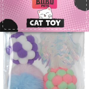 Bubu Pets erinevad pallid kassidele 4tk