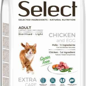Select Adult Grain Free Sterilised - Light kassitoit 2kg