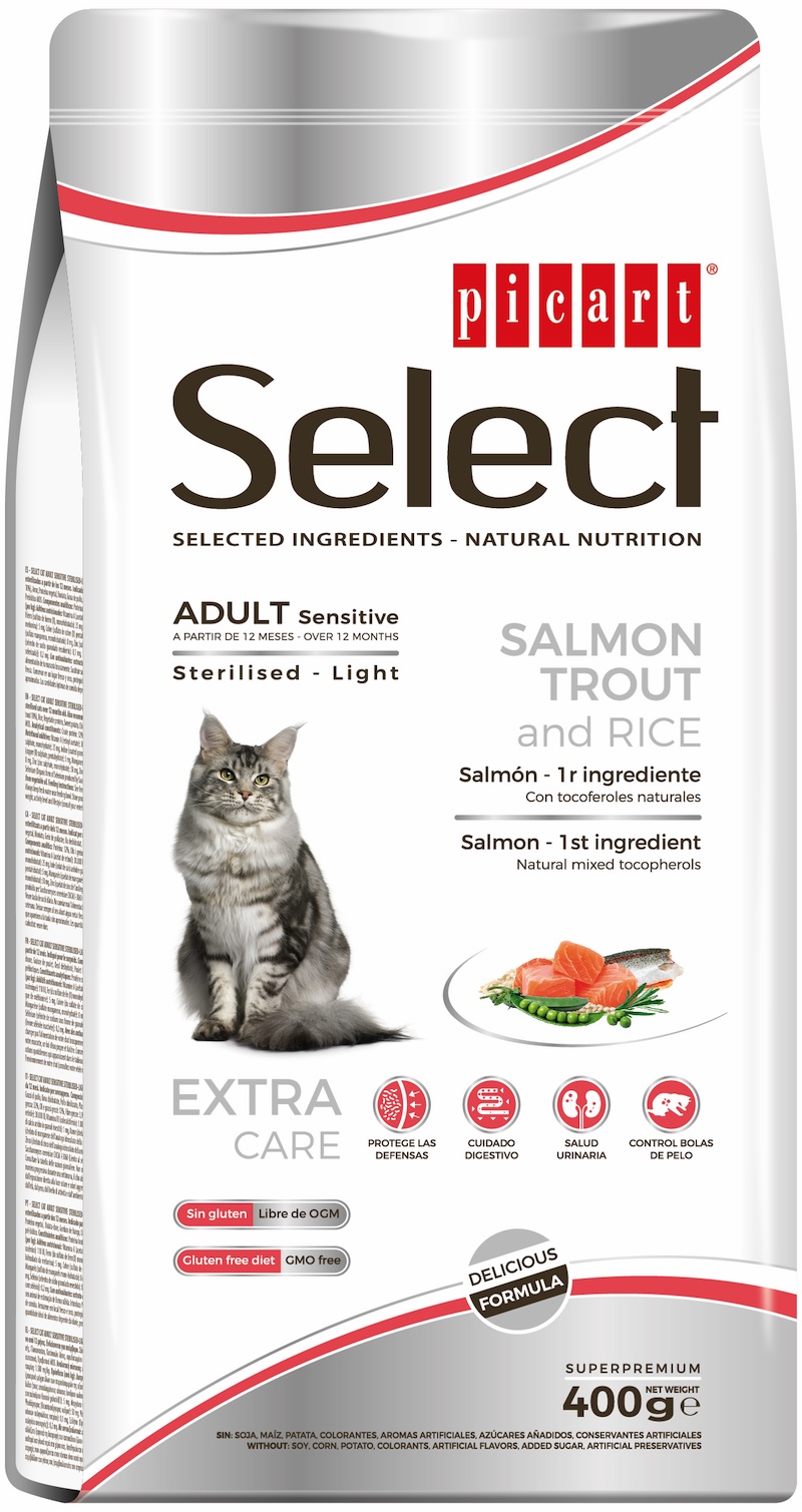 Select Adult Sensitive Sterilised - Light kassitoit 0,4kg 1 Select Adult Sensitive Sterilised - Light kassitoit 0,4kg