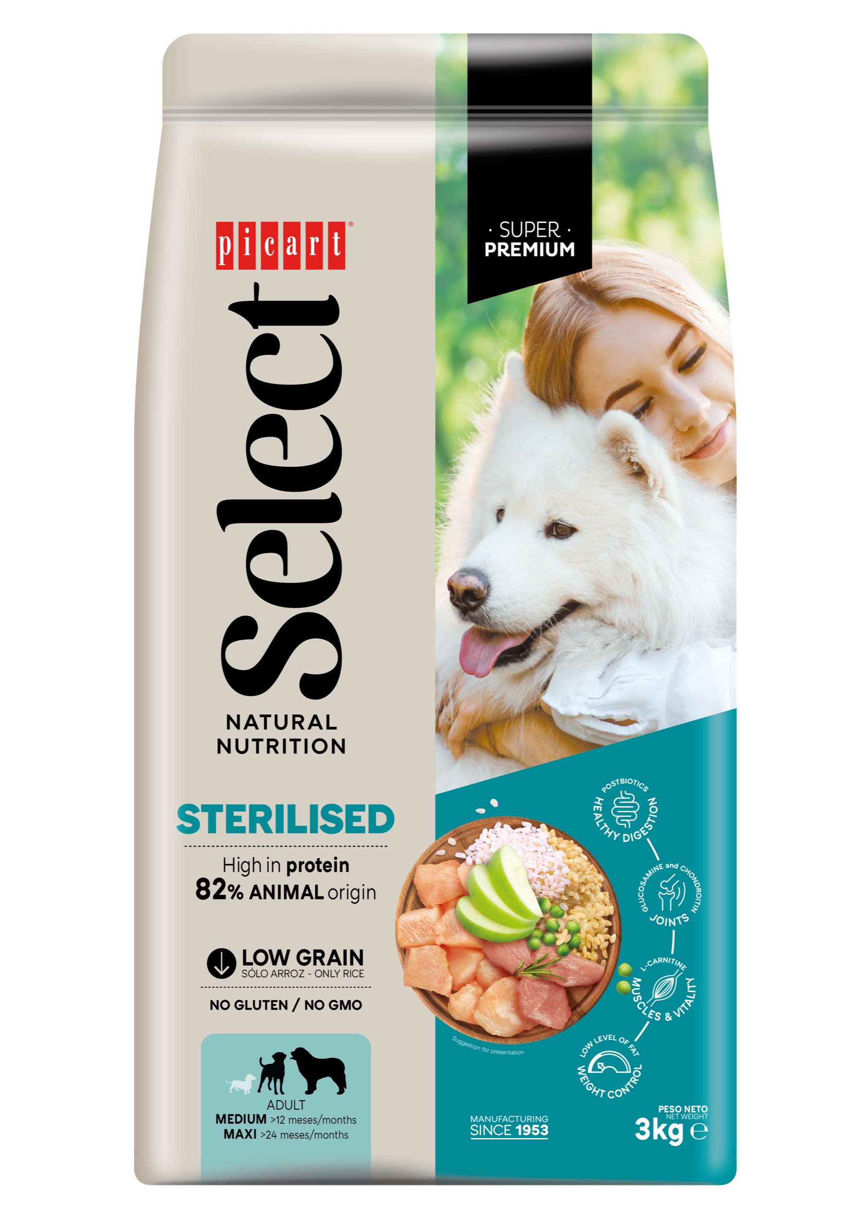 Select Adult Sterilised Chicken and Rice koeratoit 3kg 1 Select Adult Sterilised Chicken and Rice koeratoit 3kg