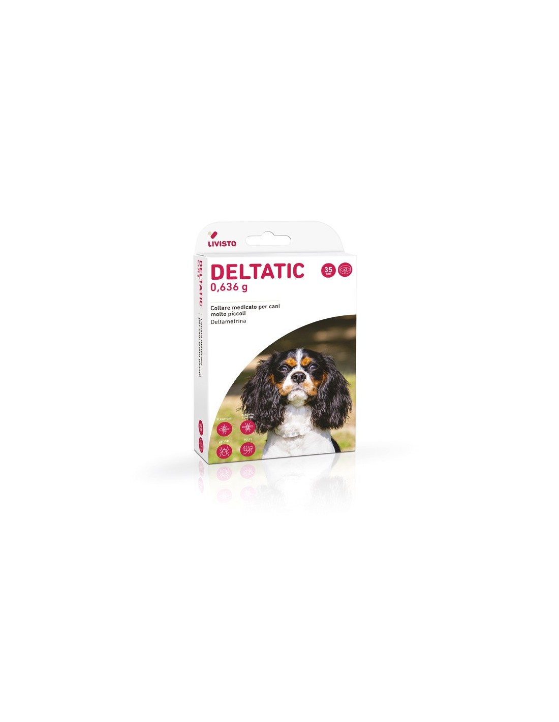 Livisto Deltatic koeraparasiidi kaelarihm 35cm 2tk 1 Livisto Deltatic koeraparasiidi kaelarihm 35cm 2tk