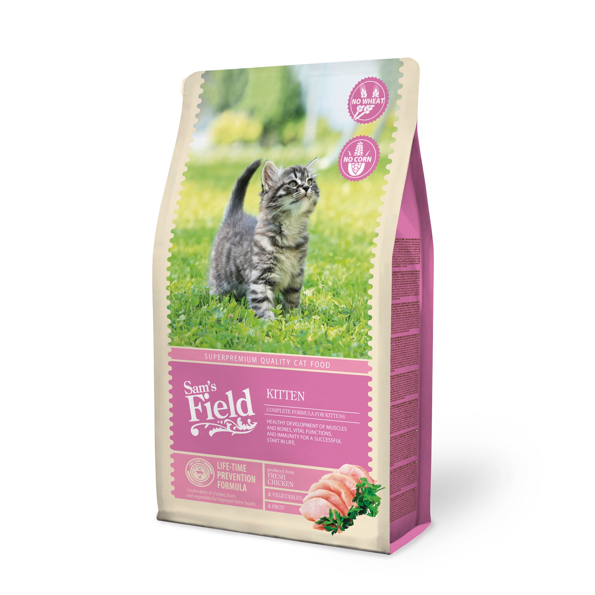 Sam's Field Kitten kassitoit 2,5kg 1 Sam's Field Kitten kassitoit 2,5kg