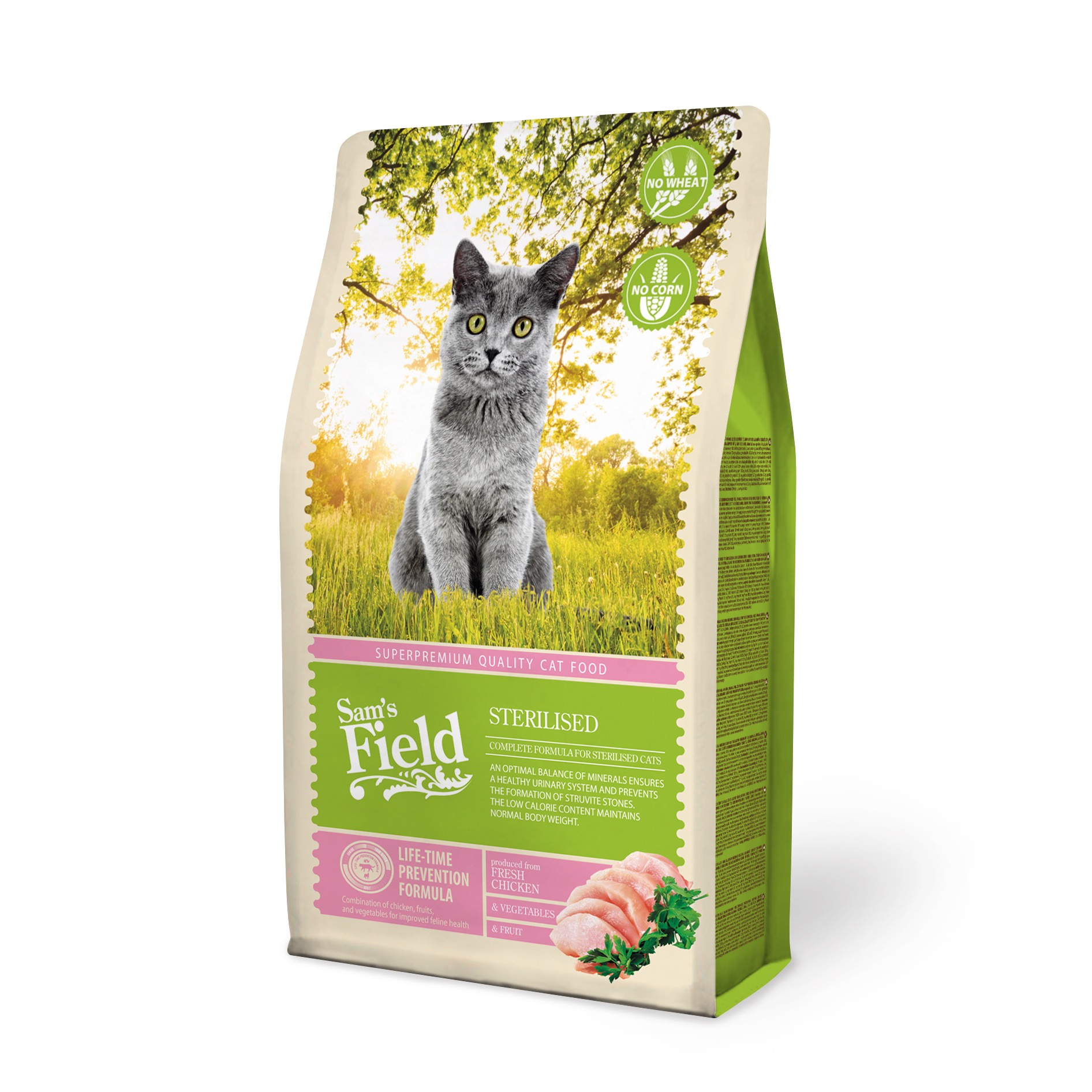 Sam's Field Sterilised kassitoit 2,5kg 1 Sam's Field Sterilised kassitoit 2,5kg
