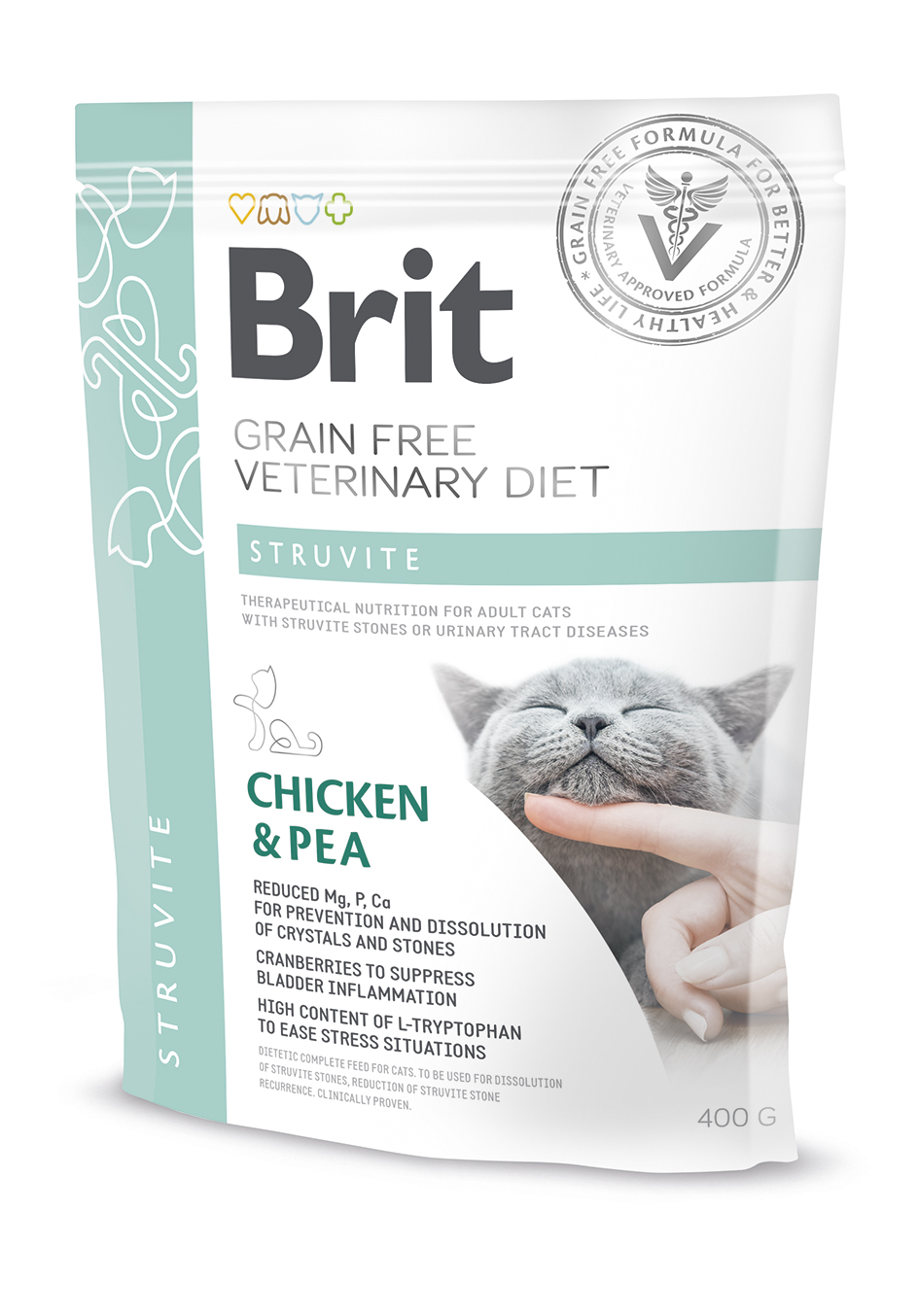 Brit Veterinary Diet Struvite erisööt kassidele 400g 1 Brit Veterinary Diet Struvite erisööt kassidele 400g