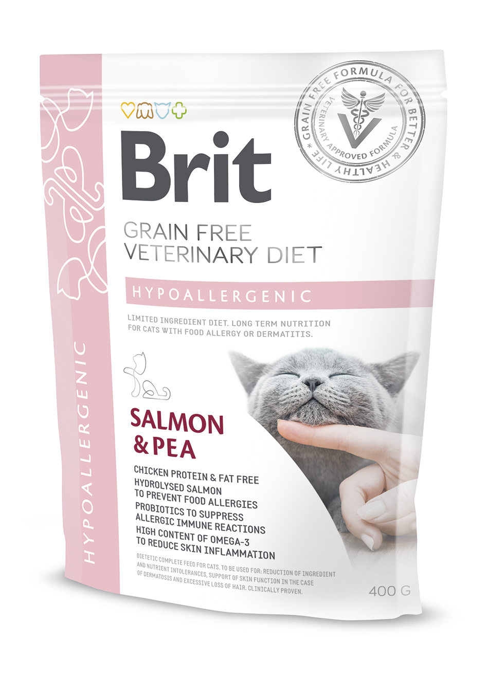 Brit Veterinary Diet Hypoallergenic erisööt kassidele 400g 1 Brit Veterinary Diet Hypoallergenic erisööt kassidele 400g