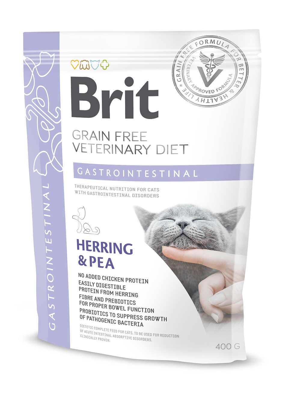Brit Veterinary Diet Gastrointestinal erisööt kassidele 400g 1 Brit Veterinary Diet Gastrointestinal erisööt kassidele 400g